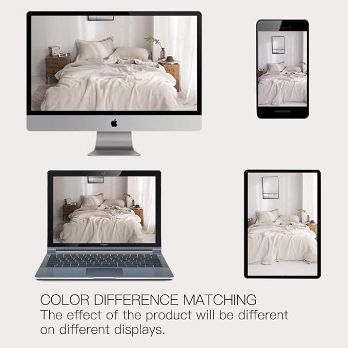 Simple&Opulence 100% Washed Linen Duvet Cover with Embroidered, 2 Pieces Soft Farmhouse Comforter Set with Button Closure,1 Duvet Cover and 1 Pillowsham(Twin,Natural Linen)
