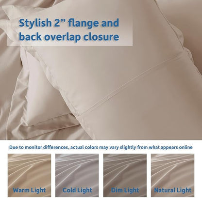 Nestl Linen California King Duvet Cover Sets - Soft Double Brushed Cal King Duvet Cover, 3 Piece, with Button Closure, 1 Duvet Cover 104x98 inches and 2 Pillow Shams