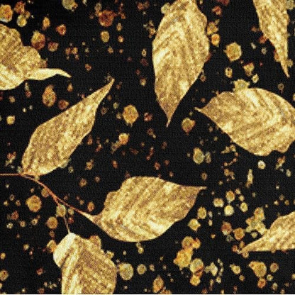 King Size Gold Leaves Duvet Cover Set Trendy Floral Bedding Sets Abstract Bed Set for Girls,Boys Bedroom Decor