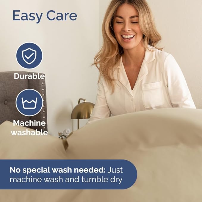Full XL Bed Sheet - 4 Piece Full XL Bed Sheets Set - Soft, Breathable & Cooling - Hotel Luxury Bedding for Women, Men, Kids, Teens, Boys & Girls - Deep Pockets, Comfy, Fade and Wrinkle Free - Beige
