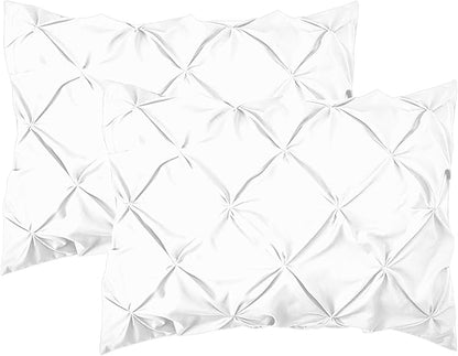 Elegant Comfort Luxury Best, Softest, Coziest 6-Piece Bed-in-a-Bag Comforter Set on Amazon Silky Soft Complete Set Includes Bed Sheet Set with Double Sided Storage Pockets, Twin/Twin XL, White