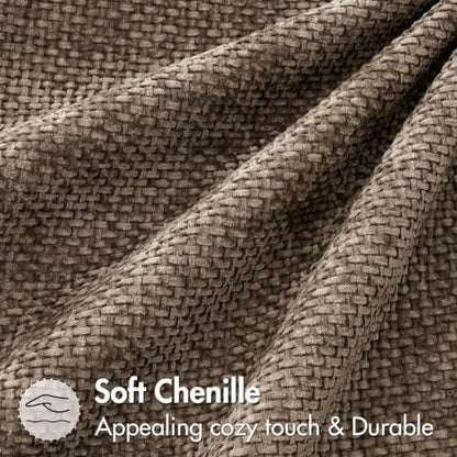 MIULEE Decorative Brown Euro Sham Pillow Covers 26x26 Inch 2 Pack