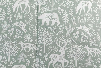 Beddy's Fantasy Woodland Girls Durable Zipper Bedding for Kids, Bed in a Bag, Green Sheets & Comforter with Animal & Woods Design, Includes Pillowcase & Pillow Sham Easy to Make & Wash