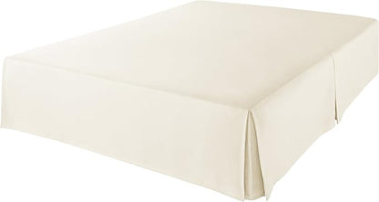 Amazon Basics Lightweight Pleated Bed Skirt, Machine Washable, Wrinkle Resistant, King, Beige
