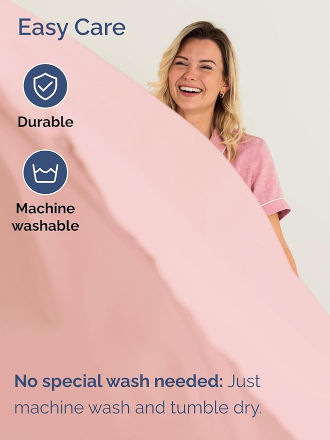 Extra Deep Cal King Sheet Set - 6 Piece Breathable and Cooling Sheets - Hotel Luxury Bedding for Women, Men, Kids & Teens - Easy & Secure Fit - Soft and Wrinkle Free - Extra Deep Pockets - Baby Pink