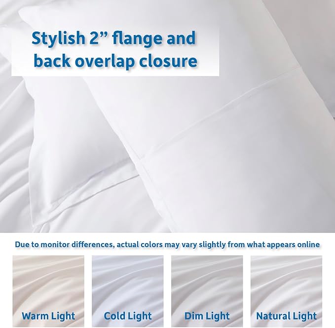 Nestl White Duvet Cover Full Size - Soft Double Brushed Full Size Duvet Cover Set, 3 Piece, with Button Closure, 1 Duvet Cover 80x90 inches and 2 Pillow Shams