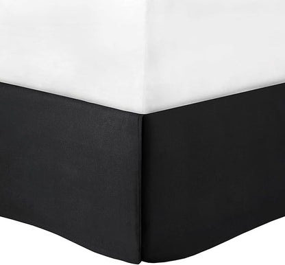 Madison Park Vienna Sateen Cotton Comforter Set, Breathable, Soft Cover, Trendy, All Season Down Alternative Cozy Bedding with Matching Shams, Queen, Black 7 Piece