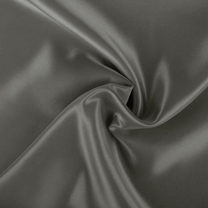 BLISSFORD Satin Pillowcase with Zipper, for Hair and Skin Care, Feels Soft and Cool Like a Silk Pillowcase, Satin Pillow Cases 2 Pack, Slik Pillow Cover, Dark Grey - Queen Size