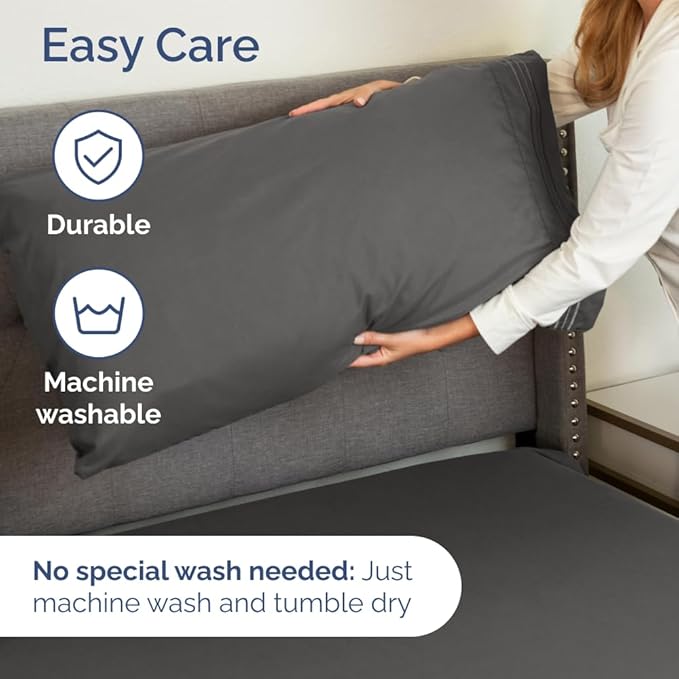 Full XL Bed Sheet - 4 Piece Full XL Bed Sheets Set - Soft, Breathable & Cooling - Hotel Luxury Bedding for Women, Men, Kids, Teens, Boys & Girls - Deep Pockets, Comfy, Fade & Wrinkle Free - Charcoal