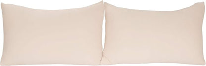 Stretch Pillowcases - Micro Jersey Knit & Ultra Soft, Standard Size - Set of 2 Pillow Cases, Pink