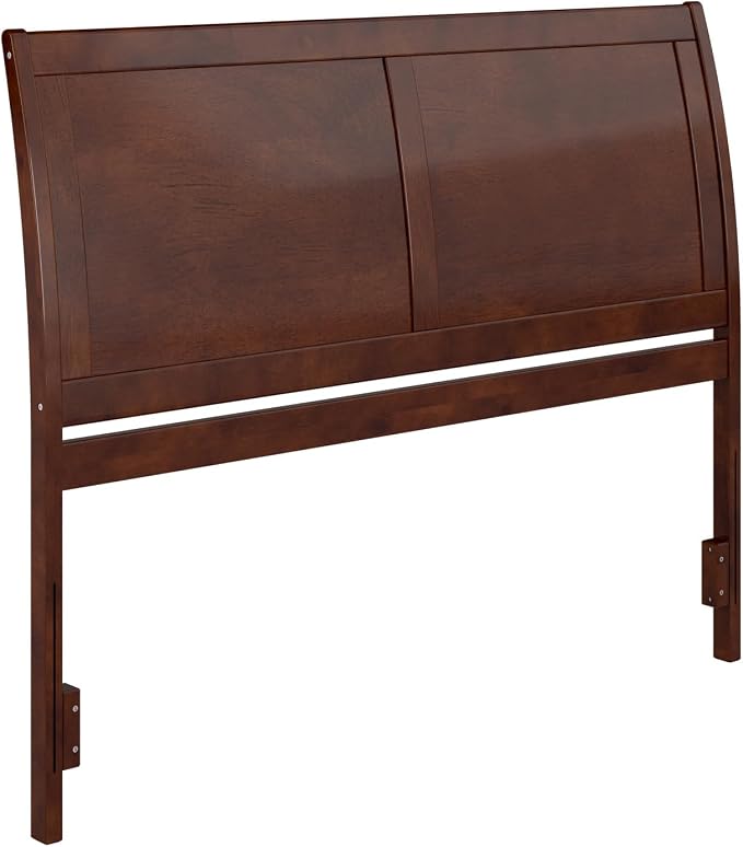 AFI, Portland Queen Sleigh Solid Wood Panel Headboard, Walnut