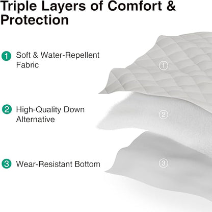 Novilla Queen Mattress Topper, Extra Thick Pillow Top - Overfilled Hotel Luxury Mattress Pad Cover for Back Pain Relief, Breathable Fluffy Down Alternative Fill, 8-21” Deep Pocket, Oatmeal