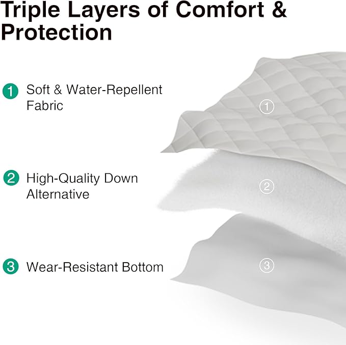 Novilla Full Mattress Topper, Extra Thick Pillow Top - Overfilled Hotel Luxury Mattress Pad Cover for Back Pain Relief, Breathable Fluffy Down Alternative Fill, 8-21” Deep Pocket, Oatmeal