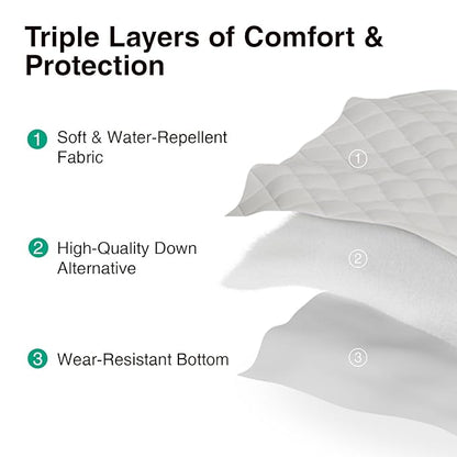 Novilla CL King Mattress Topper, Extra Thick Pillow Top Mattress Pad, Down Alternative Fill Breathable Cotton Cover, 8-21" Deep Pocket Soft Bed Topper for Back Pain Relief, Oatmeal