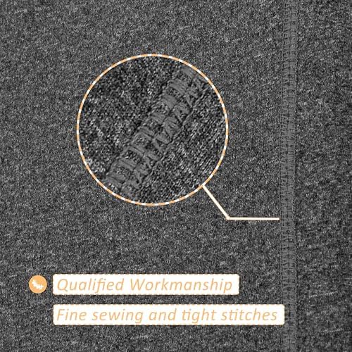 Stretch Jersey Box Spring Cover Wrap Around, Bed Skirt Alternative, Ultra Soft & Wrinkle Resistant, Full/Full XL, Heather Gray