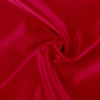 BLISSFORD Satin Pillowcase with Zipper, for Hair and Skin Care, Feels Soft and Cool Like a Silk Pillowcase, Red Satin Pillow Cases Set of 2, Slik Pillow Cover, King Size - 2 Pack