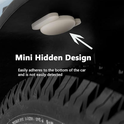 Car GPS Tracking Device for Vehicles,Cars etc,Real Time Vehicle Tracker with Magnetic Case,Work with Apple Find My(iOS Only),No Monthly Fee (White,1PCS)