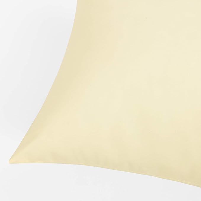 FLXXIE Pillow Cases Standard Size, Soft Microfiber Pillow Covers with Envelope Closure, Wrinkle, Stain Resistant Pillowcases, 2 Piece Set, 20x26, Ivory
