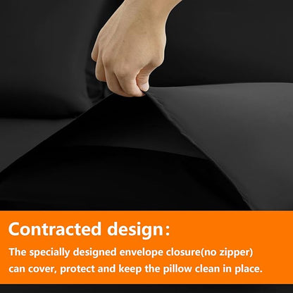 TAIMIT King Size Comforter Set - 7 Pieces, Bed in a Bag Bedding Sets with All Season Soft Quilted Warm Fluffy Reversible Comforter,Flat Sheet,Fitted Sheet,2 Pillow Shams,2 Pillowcases,Black