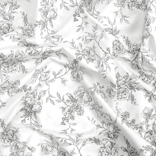 Feather & Stitch 100% Cotton Sateen 500 TC King Size Bed Sheet Set