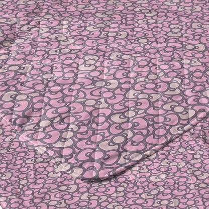 Northwest Sanrio Hello Kitty Reversible Quilted Throw, Kawaii Pink Pattern, Cozy & Warm, for Anime Fans, Game Room, Chair or Couch, 60 x 80 Inches