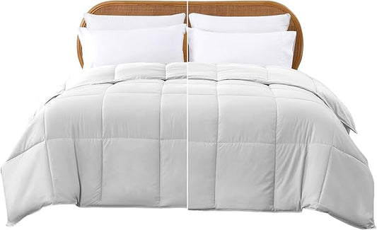 Modern Threads Down Alternative Reversible Comforter White/White Queen