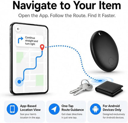 GPS Tracker for Vehicles No Monthly Fee (Android Only) - 4 Pack | Mini Car Tracker Tag, Tracking Devices, Hidden Compatible with Google's Find Hub for Pet, Car, Key, Luggage
