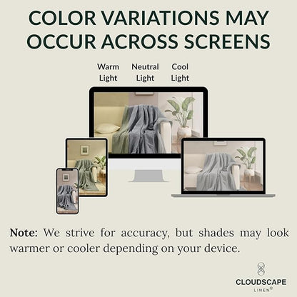 CLOUDSCAPE 100% Cotton 4 Layer Muslin Blanket Queen Size, Oversized, 92x92 Fits Upto Full Size Bed, Soft Breathable, Lightweight Layering, Summer Blanket for Adults, Spring Gift Idea- Sharkskin