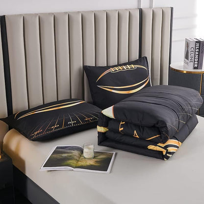 Football Comforter Sets,Sports Bedding Set Queen,Boys Queen Comforter Sets,Kids Comforter Set for Boys