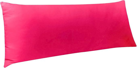 NTBAY Body Pillowcase - Brushed Microfiber 20x54 Pillowcase - Soft, Wrinkle-Free, Fade-Resistant, Stain-Resistant, Magenta Body Pillow Cover with Envelope Closure - 20x54 Inches, Magenta