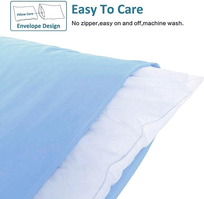 NTBAY Body Pillowcase - Brushed Microfiber 20x54 Pillowcase - Soft, Wrinkle-Free, Fade-Resistant, Stain-Resistant, Sky Blue Body Pillow Cover with Envelope Closure - 20x54 Inches, Sky Blue