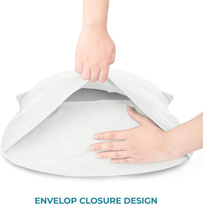 Utopia Bedding King Pillow Cases - 6 Pack - Envelope Closure - Soft Brushed Microfiber Fabric - Shrinkage and Fade Resistant Pillow Covers King Size 20 X 40 Inches (King, White)