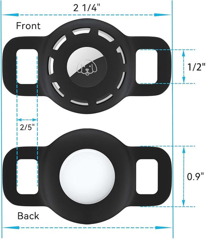 Airtag Cat Collar Holder for Apple Air Tag, Silicone Case for Small Pets