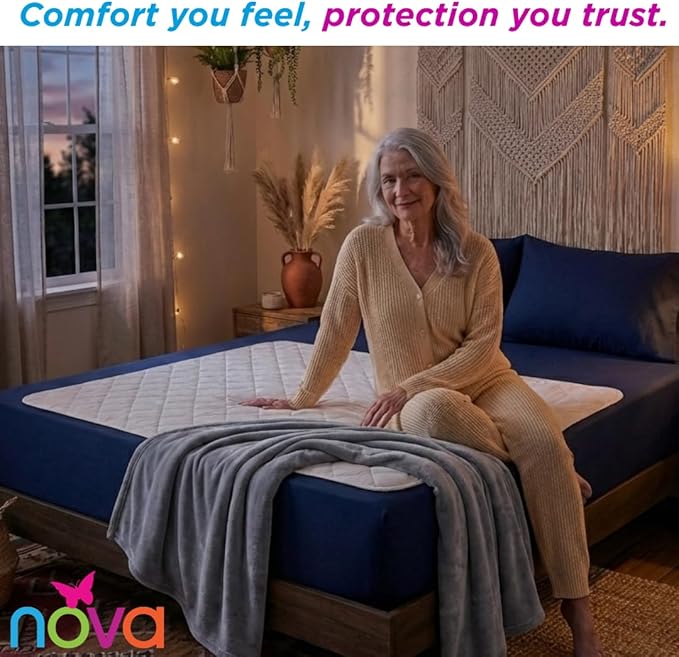NOVA Medical Products Waterproof Reusable Underpad, Assorted (36 Inch x 54 Inch)