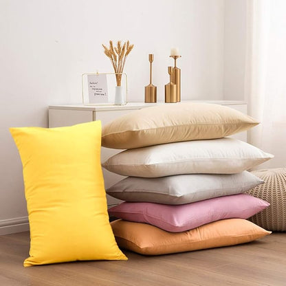 NTBAY Standard Pillowcase Set - 2 Pack Brushed Microfiber 20x26 Pillowcases - Soft, Wrinkle-Free, Fade-Resistant, Stain-Resistant, Red Pillowcases with Envelope Closure - 20x26 Inches, Red