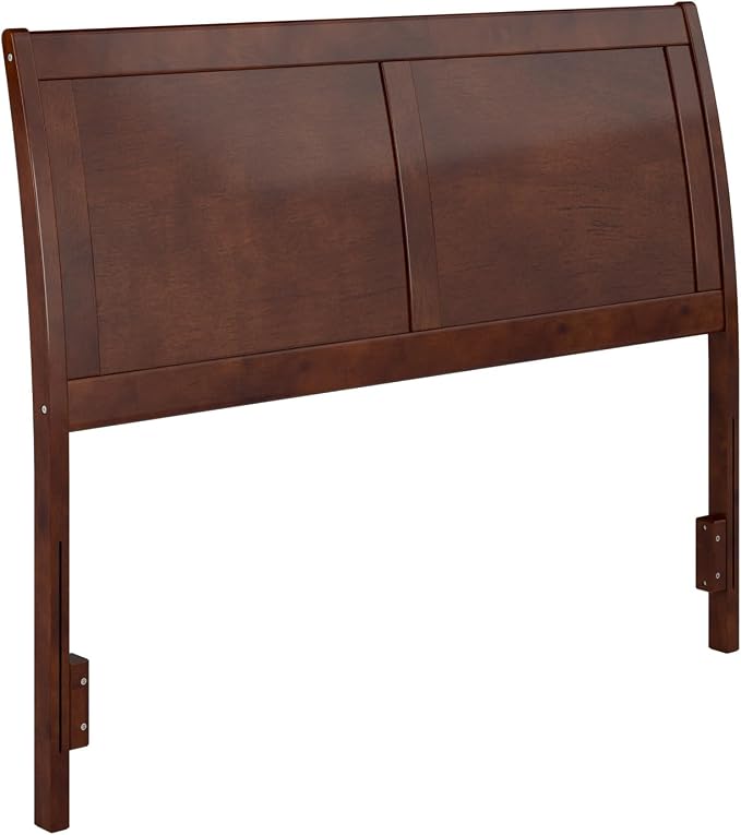 AFI, Portland Full Sleigh Solid Wood Panel Headboard, Walnut