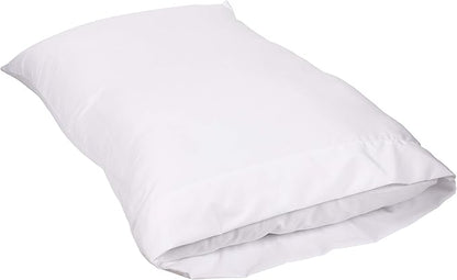 KAF Home Brushed Microfiber Pillow Cases Bulk Pack, Control Allergies and Ensure Sound Sleep, Set of 12, White