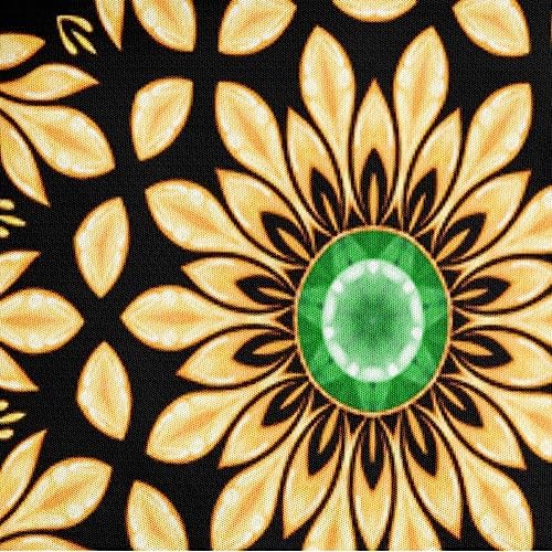 Golden Scrolls Print Duvet Cover and Pillow Shams Green Gems Deco for Girls and Boys Bedding Set Twin Size Black Color Bed Sets