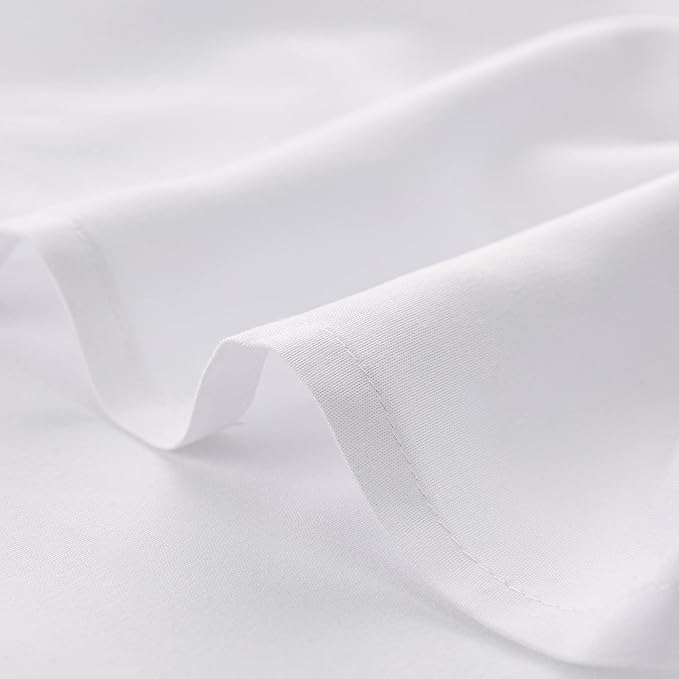 Best Season Twin Size Bed Sheet Set - 3 Piece (White),Super Soft Microfiber 1800 Thread Count Luxury Egyptian Sheets with 16-Inch Deep Pocket Wrinkle and Hypoallergenic