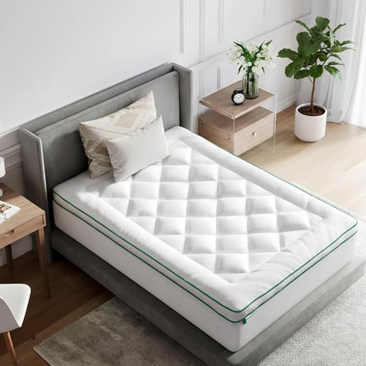 Novilla Twin XL Mattress Topper, Extra Thick Pillow Top Mattress Pad, Down Alternative Fill Breathable Cotton Cover, 8-21" Deep Pocket Soft Bed Topper for Back Pain Relief