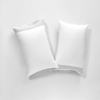 Modern Threads 4 Piece Microfiber Sheet Set – Soft Cooling Bed Sheets with Crochet Lace – Deep Pocket, Wrinkle Free, Breathable, Hotel Luxury Bedding, White, Full