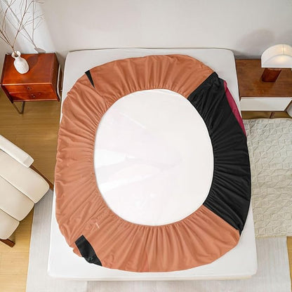 Erosebridal Black Girls Pink Fitted Sheet for Kids African Black Women Twin Bedding Set Vogue Fashion Gorgeous Bed Sheets for Girls Women Teens Minimalist Romantic Makeup Sheets with 1 Pillow Case