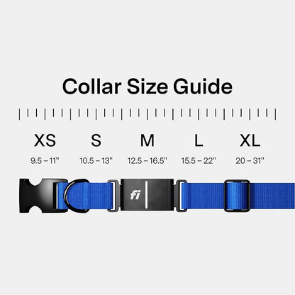 Fi Series 3+ GPS + Health Dog Collar, Blue, Large, 12-Month Membership | Smart GPS dog collar with live tracking, health & behavior, Escape Alerts, LED light. Waterproof and Apple Watch compatible.