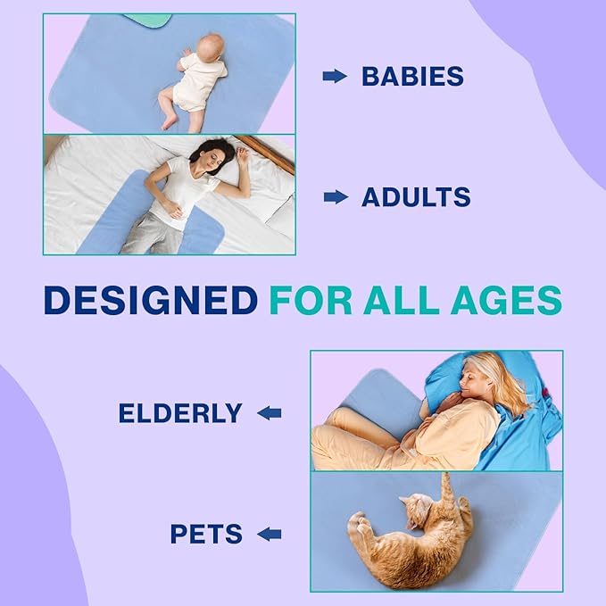 Hearth & Harbor Incontinence Bed Pads Washable Waterproof 34”x36”, Washable Pee Pads for Adults, Elderly, Kids & Pets, Heavy Absorbency Pads for Beds for Incontinence Adults, 1 Pack Reusable Underpads