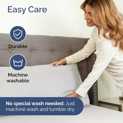 Bulk Case Pack of 10 Sheet Sets - (10) Complete Split King Size Sheet Sets with Deep Pockets - Wholesale Bulk Bedding for Hotels, Spas & Airbnbs - Breathable & Wrinkle Free - (Split King, French Grey)