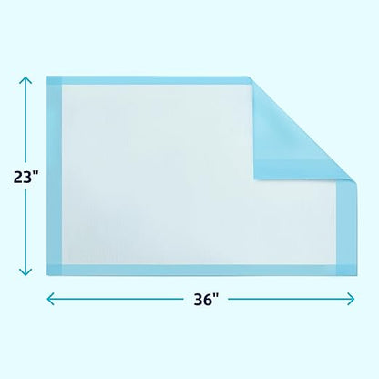Medline Light Absorbency Underpad, 23" x 36", 50 Count, Disposable Bed, Furniture & Surface Protection, For Kids, Adults, Elderly, Puppy Pad, Changing Pad, Incontinence Pee Pad, Chucks