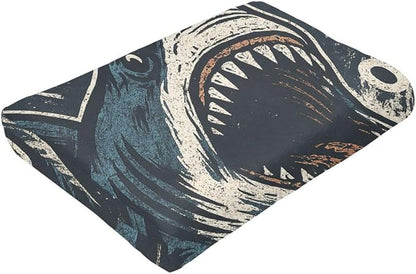 Shark Blanket Super Soft Warm Fluffy Fleece Flannel Sea Animal Throw Blanket Cozy Fuzzy Plush Stuff Bedding Blankets Gifts for Women Kids Boys Girls Adults 80"X60"