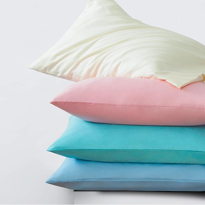 NTBAY King Pillowcase Set - 2 Pack Brushed Microfiber 20x36 Pillowcases - Soft, Wrinkle-Free, Fade-Resistant, Stain-Resistant, Aqua Pillowcases with Envelope Closure - 20x36 Inches, Aqua