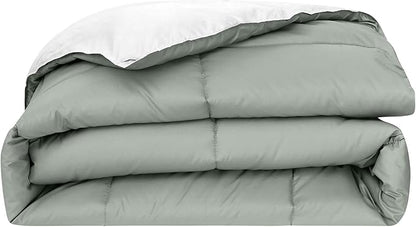 Modern Threads Down Alternative Reversible Comforter White/Gray Twin