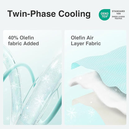 Novilla Cooling Mattress Topper Twin Size, Cooling Factors Infused Mattress Pad for Hot Sleepers, Breathable Mattress Cover with Deep Pocket, Soft Down Alternative Bed Topper for Back Pain Relief